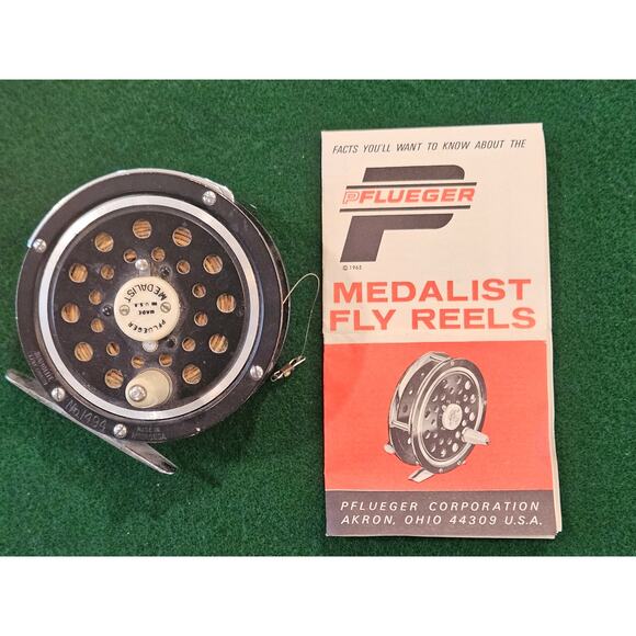 Vintage PFLUEGER MEDALIST Fly Fishing Reel 1494 with original box - Picture 3 of 7